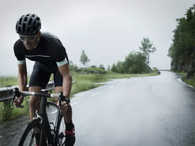 Man biking