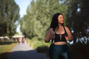 Woman taking a walk