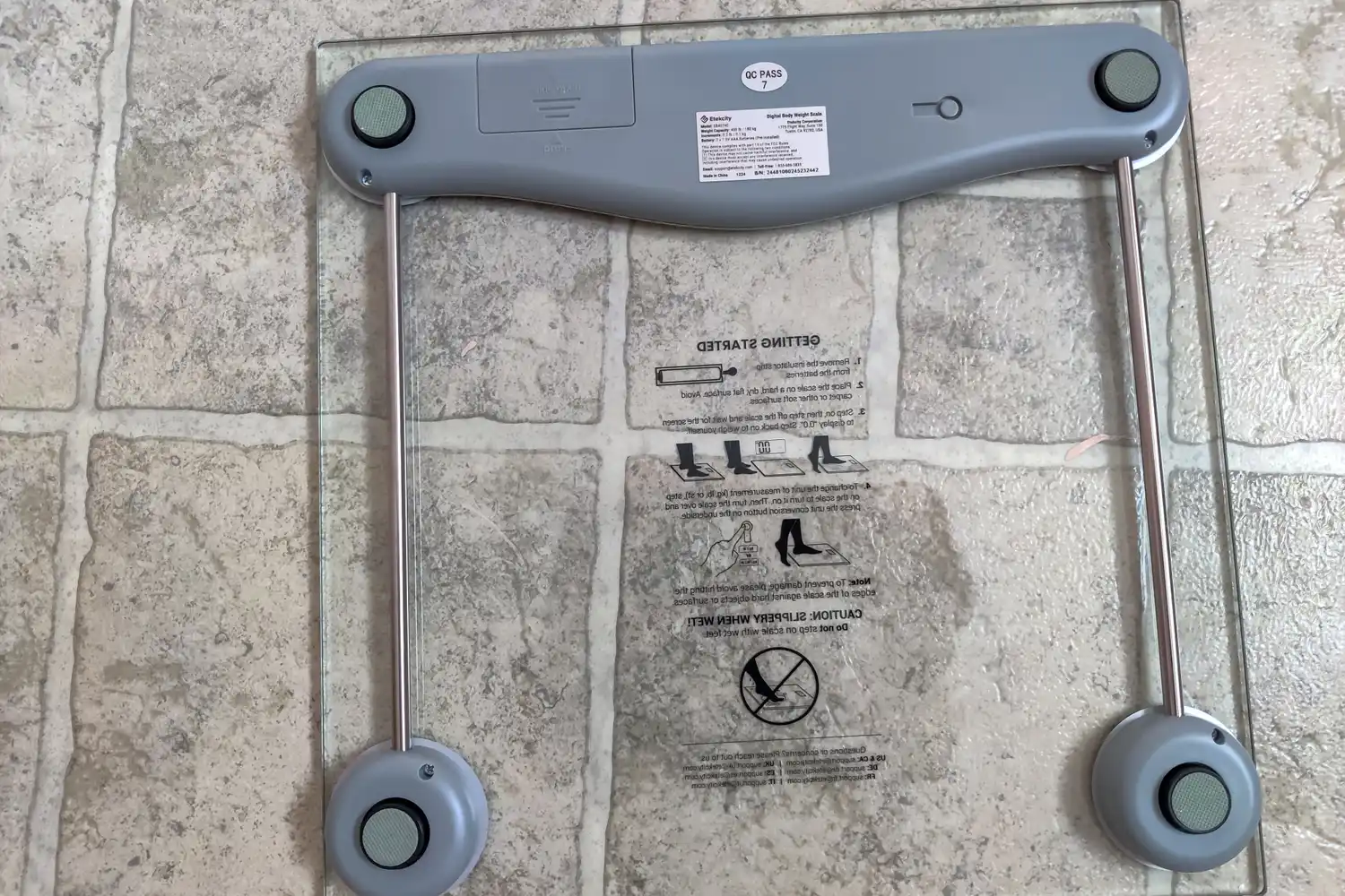The underside of the Etekcity EB4074C Digital Body Weight Scale