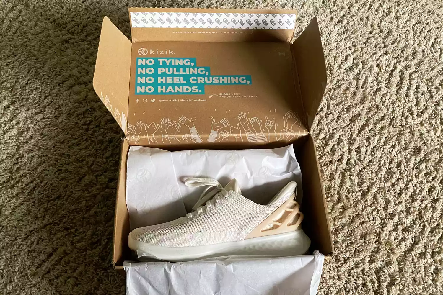 Kizik Women's Athens Sneaker in shoebox