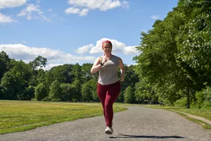 Woman on a run